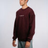 Burgundy crewneck sweatshirt