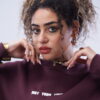 Burgundy crewneck sweatshirt